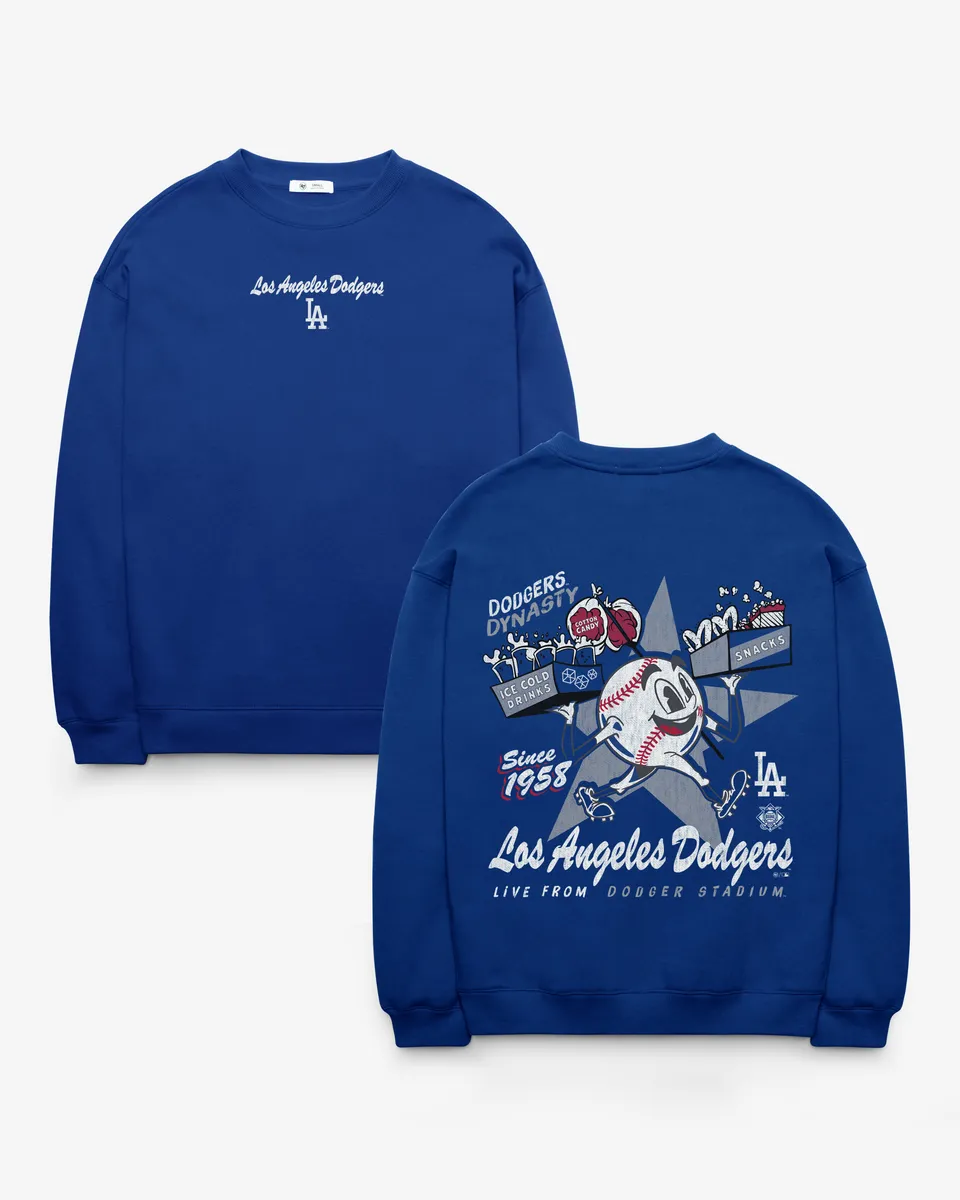 47-headline-fan-fuel-crew-sweatshirt-dodgers-royal-damen image 1