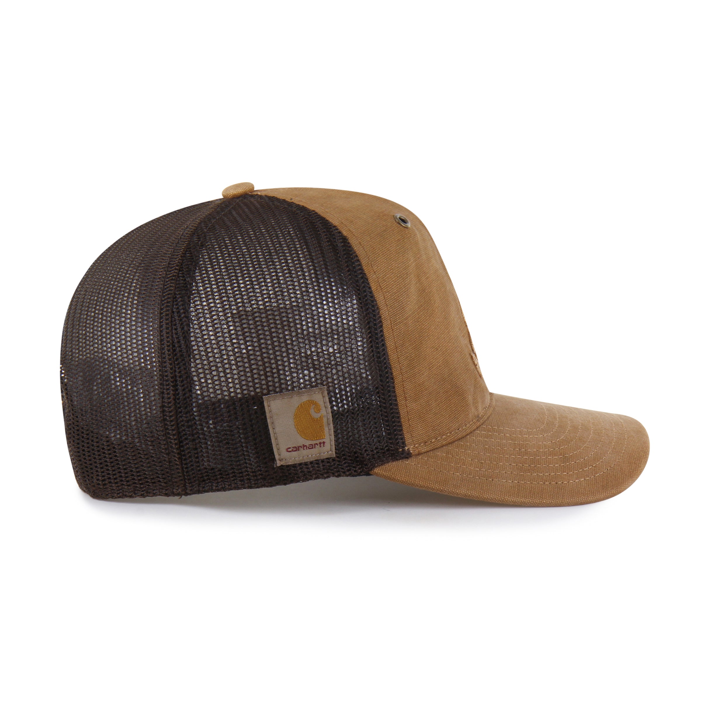 47-brand-atlanta-braves-carhartt-trucker-cap-brown-relaxed image 2