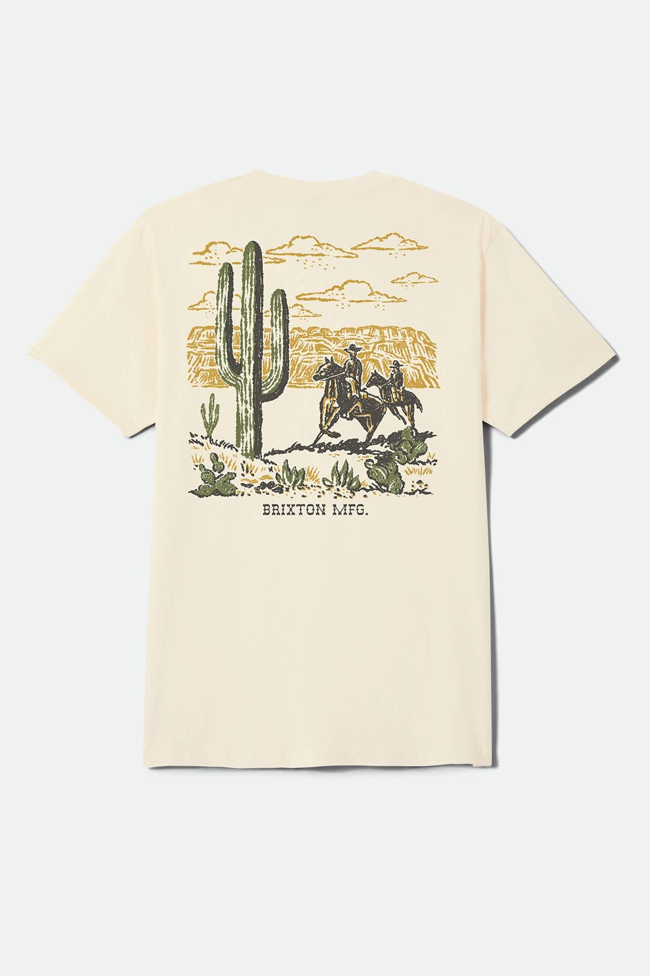 brixton-keslo-standard-t-shirt-cream-baumwolle image 2