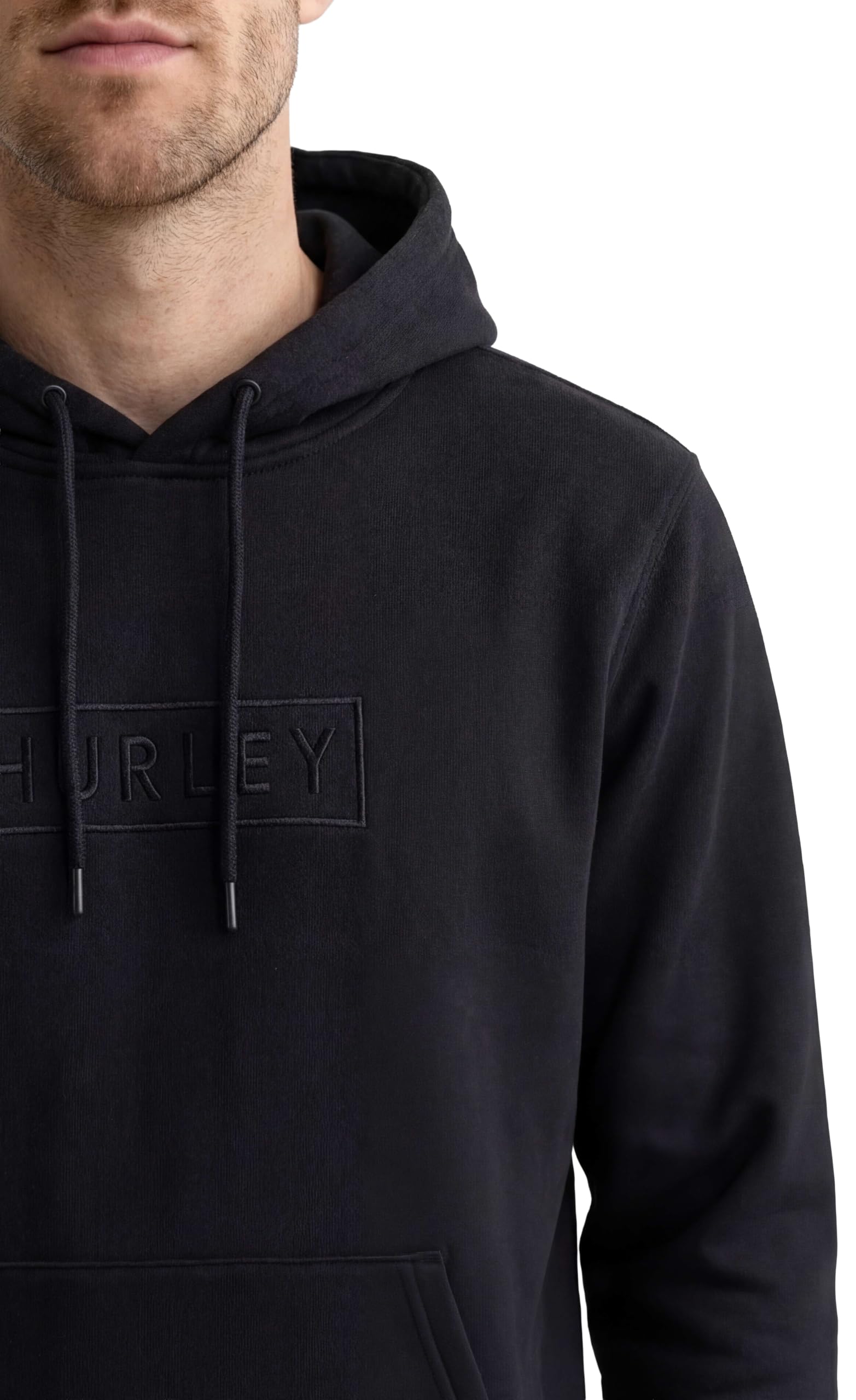 hurley-boxed-logo-fleece-hoodie-herren-kapuzenpullover-gr-s image 3
