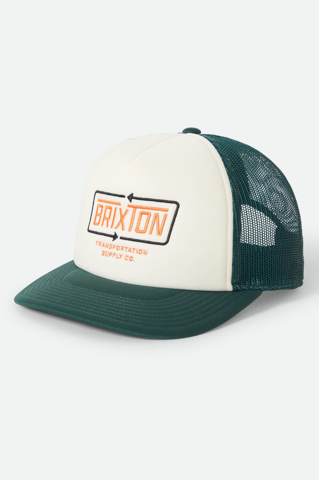 brixton-caldwell-netplus-trucker-cap-primal-green-whitecap-mesh image 1