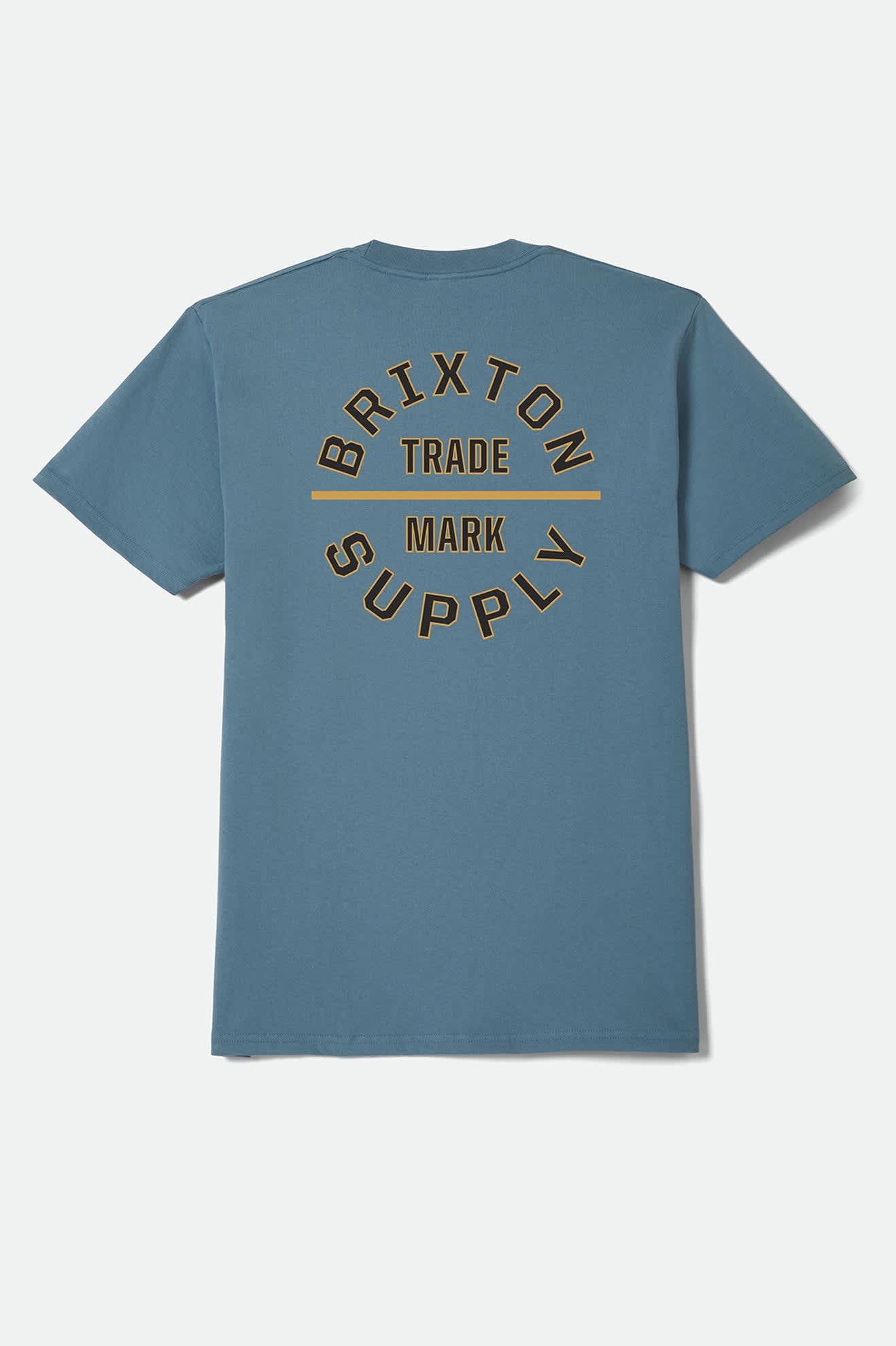 brixton-oath-v-t-shirt-harbor-blue-black-standard image 2