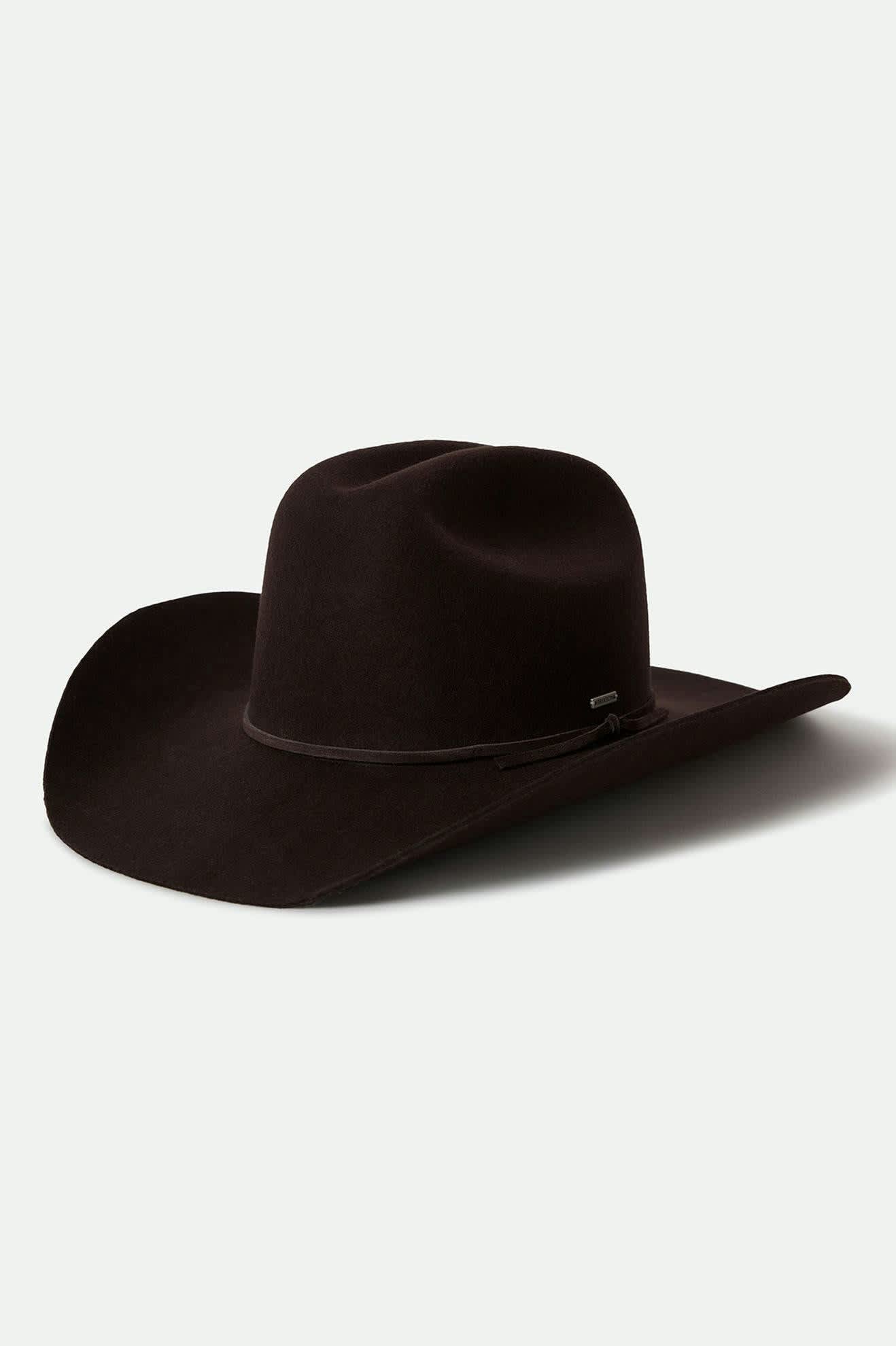 brixton-laredo-cowboyhut-dark-brown-wollfilz image 1