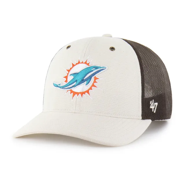 47-carhartt-undyed-trucker-cap-miami-dolphins-natural image 1