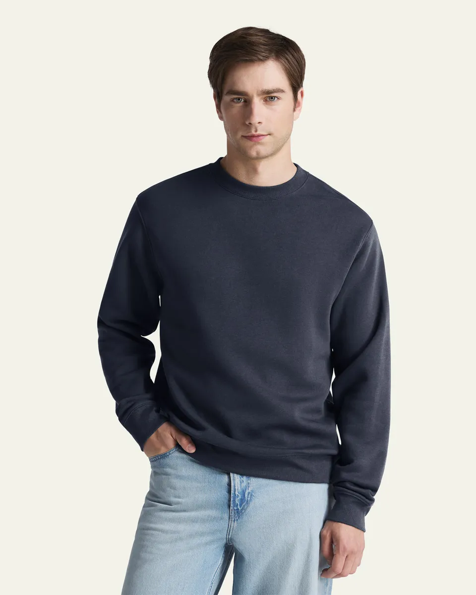 47-brand-basics-everyday-crew-sweatshirt-navy-baumwolle image 1