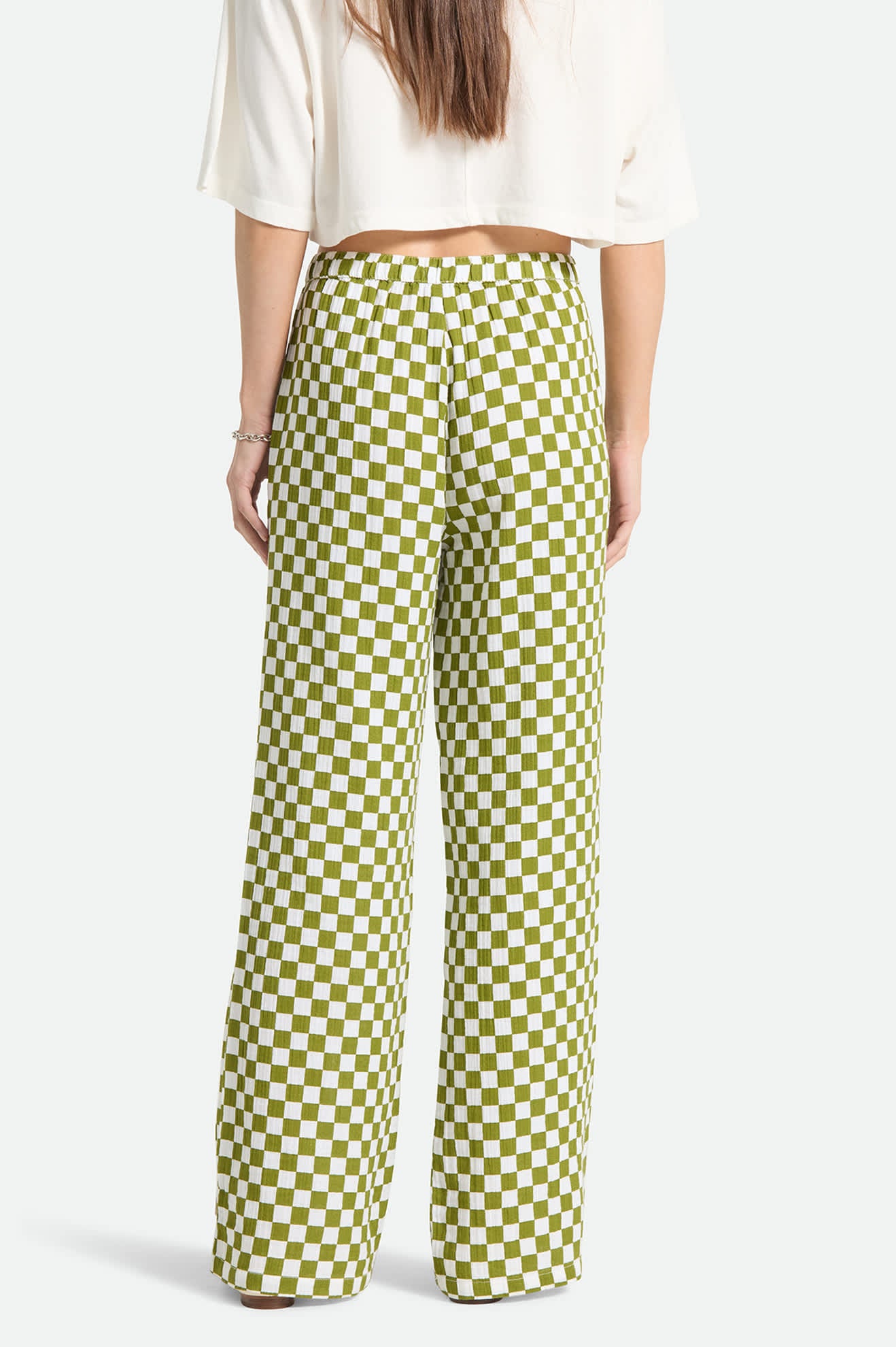 brixton-lola-lounge-pant-sublime-green-checkerboard-hose image 4