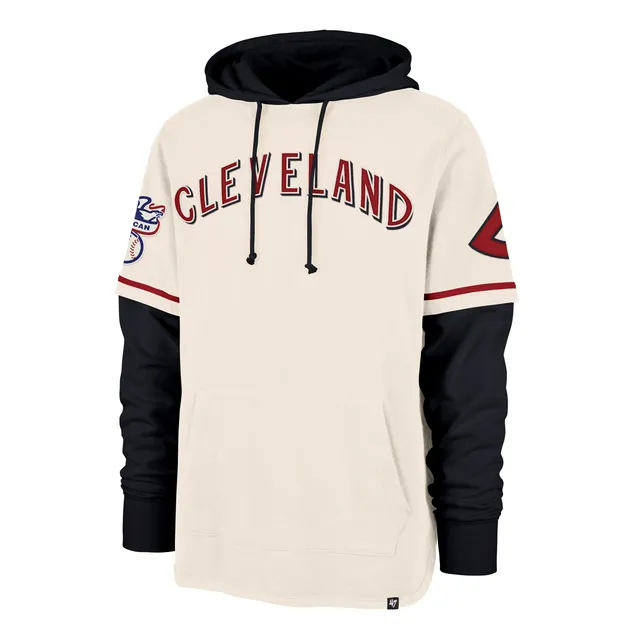 47-trifecta-shortstop-pullover-hoodie-cream-cleveland-guardians image 1