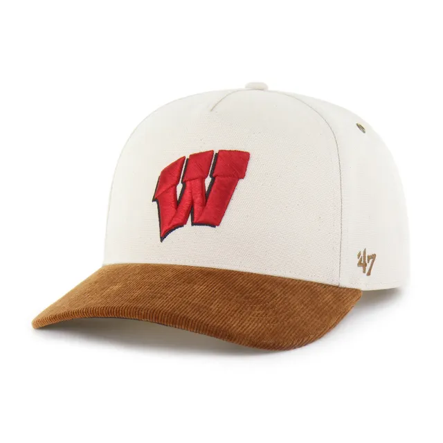 47-brand-wisconsin-badgers-carhartt-hitch-snapback-natural-cap image 1