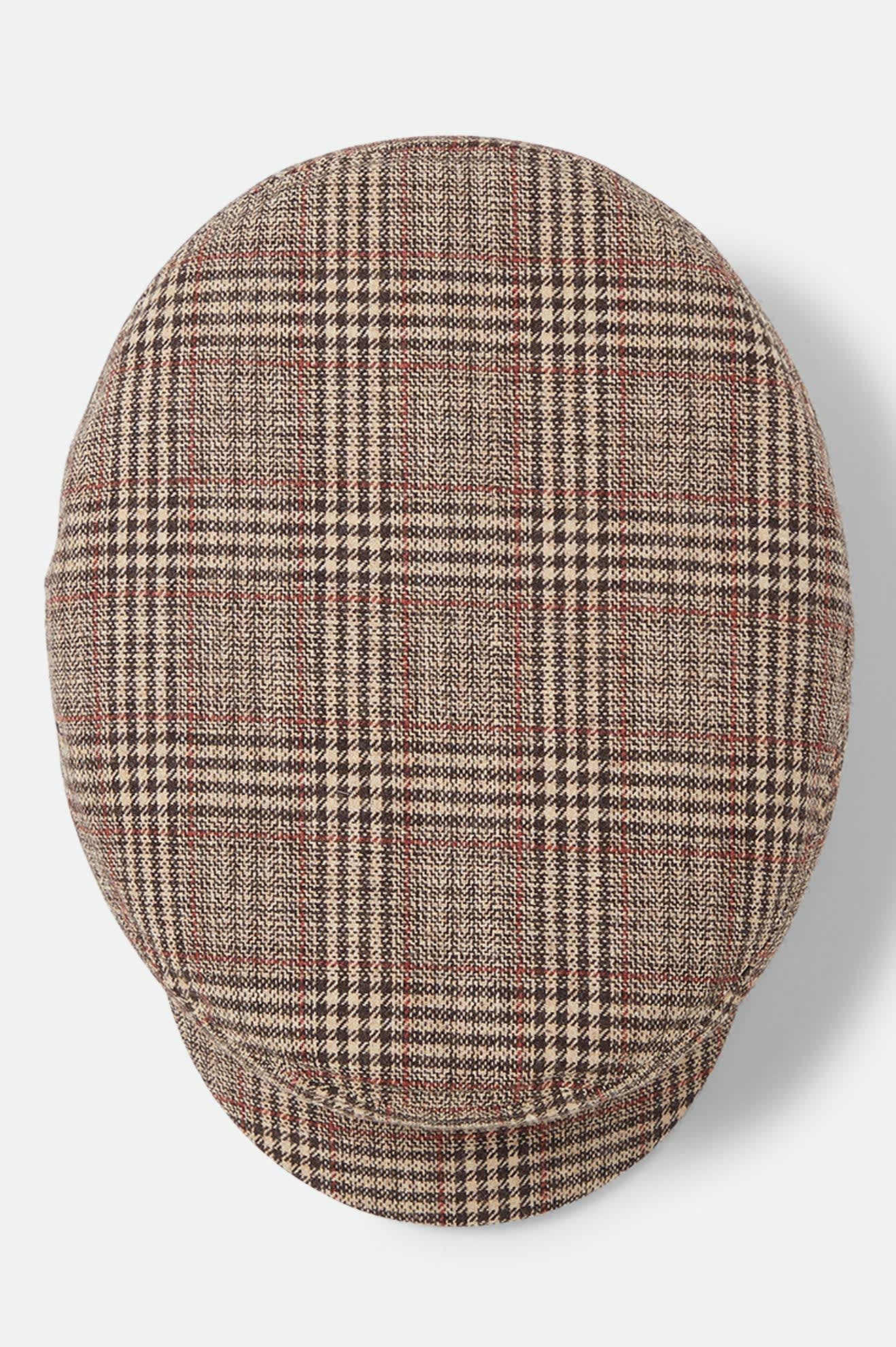 brixton-fiddler-fisherman-cap-schieberm-tze-kariert-braun image 8