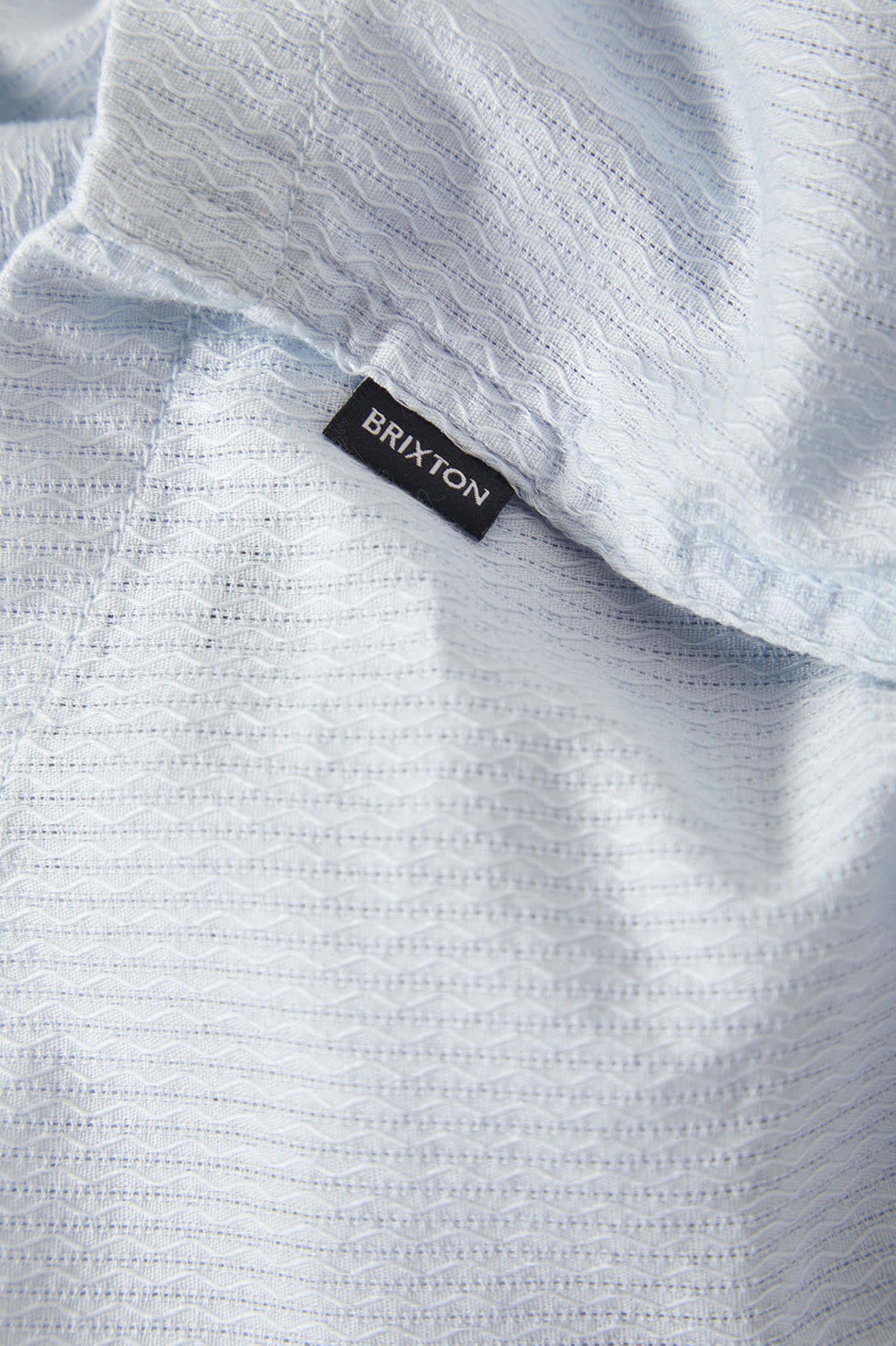 brixton-vintage-kurzarmhemd-blue-aura-baumwolle-jacquard image 6
