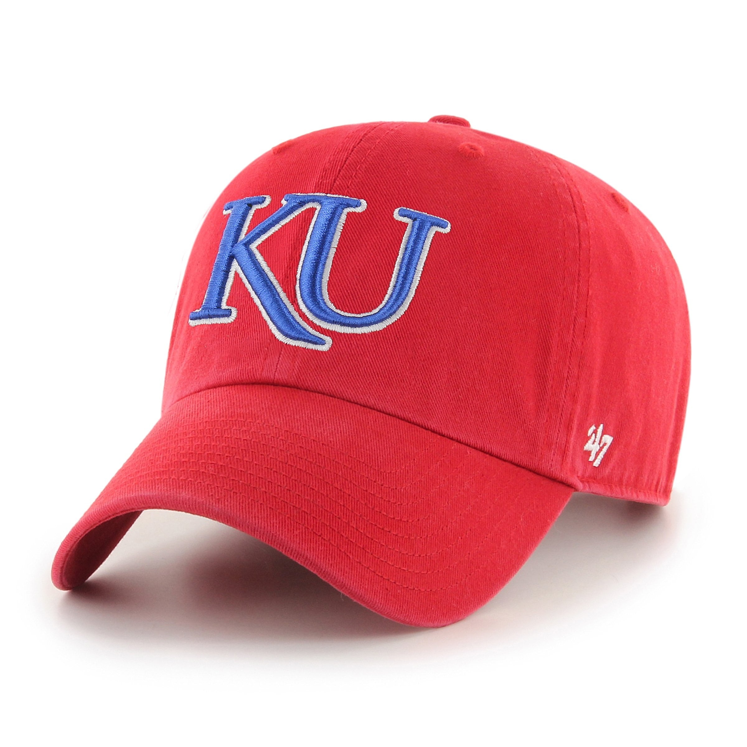 47-brand-47-clean-up-kansas-jayhawks-cap-rot-osf-baumwolle image 1