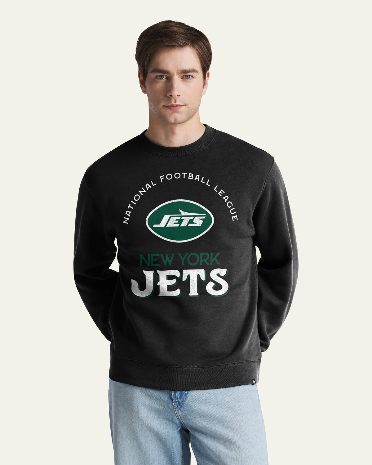 47-brand-everyday-new-york-jets-sweatshirt-schwarz-juggletoss image 1