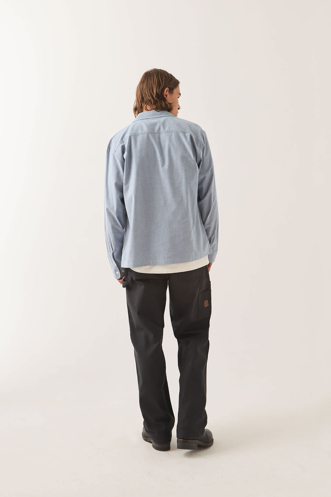 brixton-ford-workshirt-blue-chambray-button-up-stretch image 7