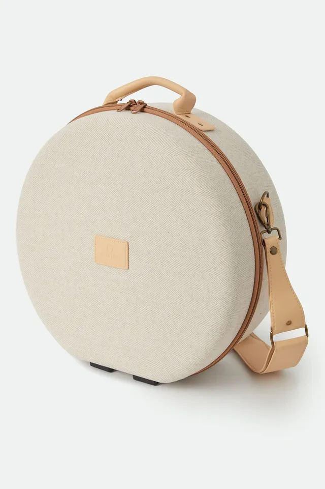 brixton-done-proper-fedora-travel-case-huttasche-cream-beige image 1