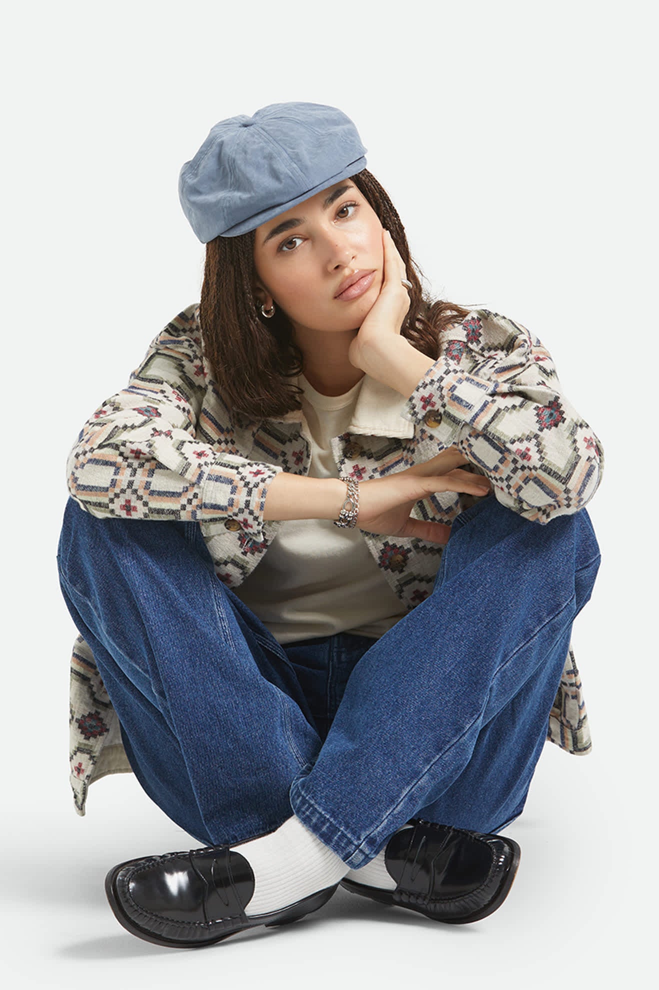 brixton-brood-newsboy-schieberm-tze-slate-blue-satin image 5