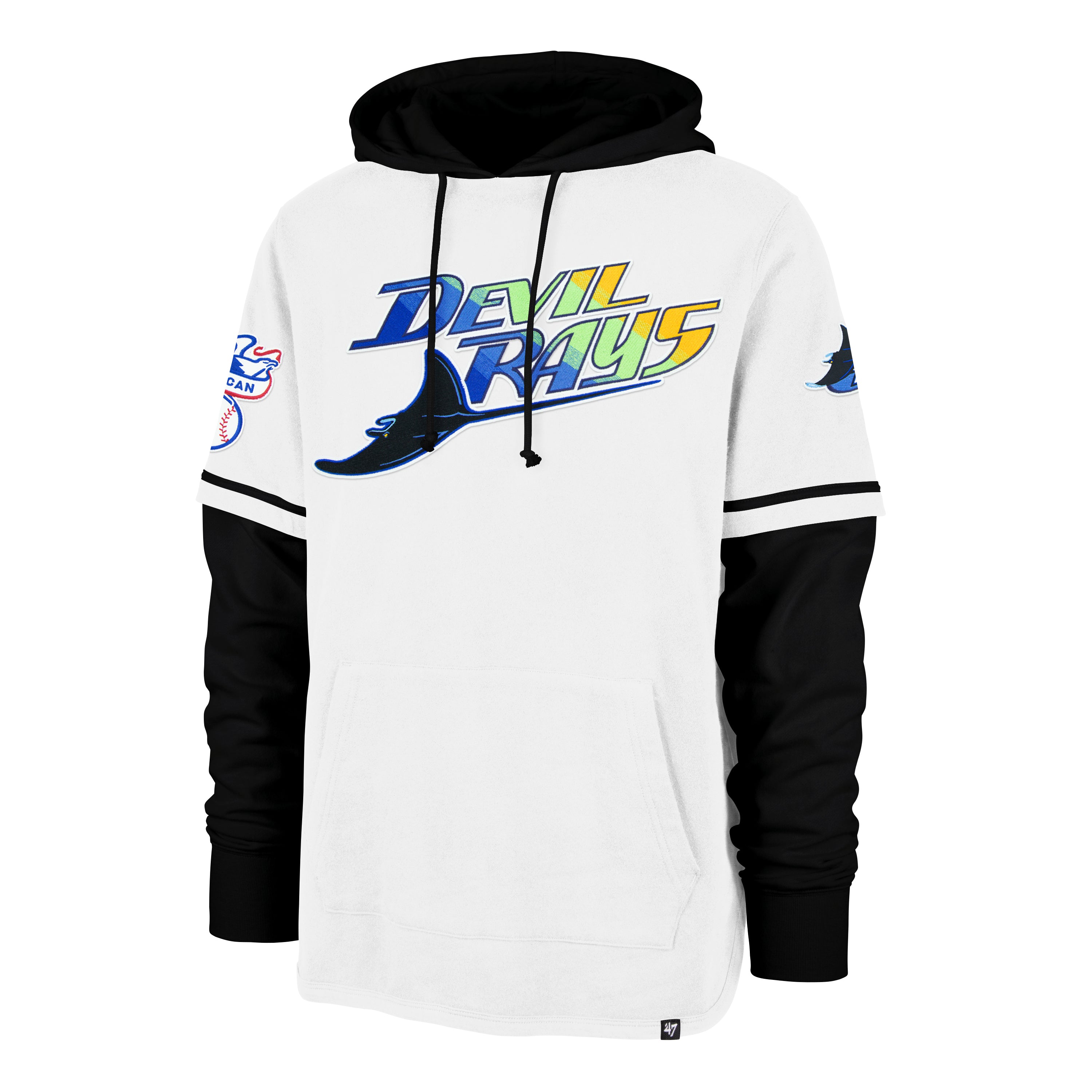47-brand-tampa-bay-rays-cooperstown-shortstop-hoodie-white image 1