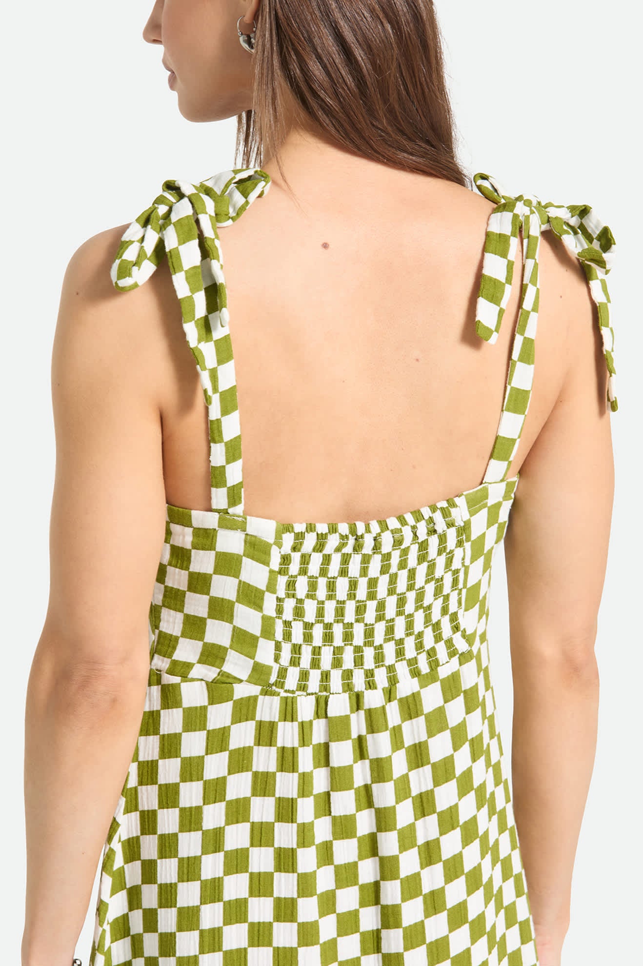brixton-the-tie-dress-kleid-sublime-green-checkerboard image 3