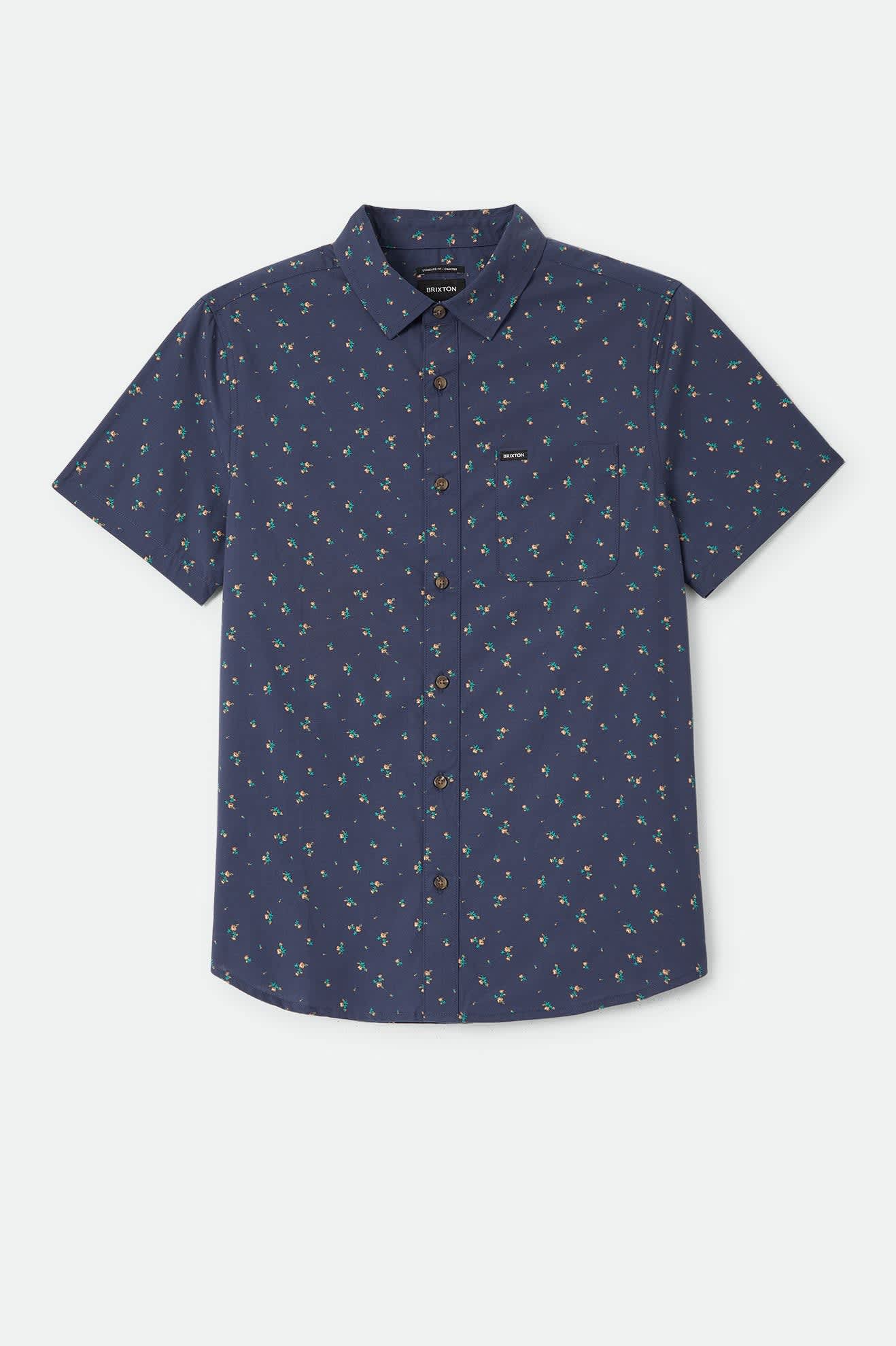 brixton-charter-print-shirt-hemd-washed-navy-micro-floral image 1