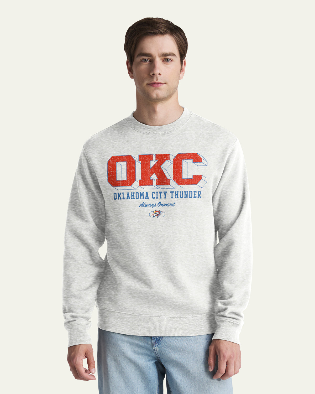 47-brand-47-headline-crew-thunder-sweatshirt-relay-grey-herren image 1