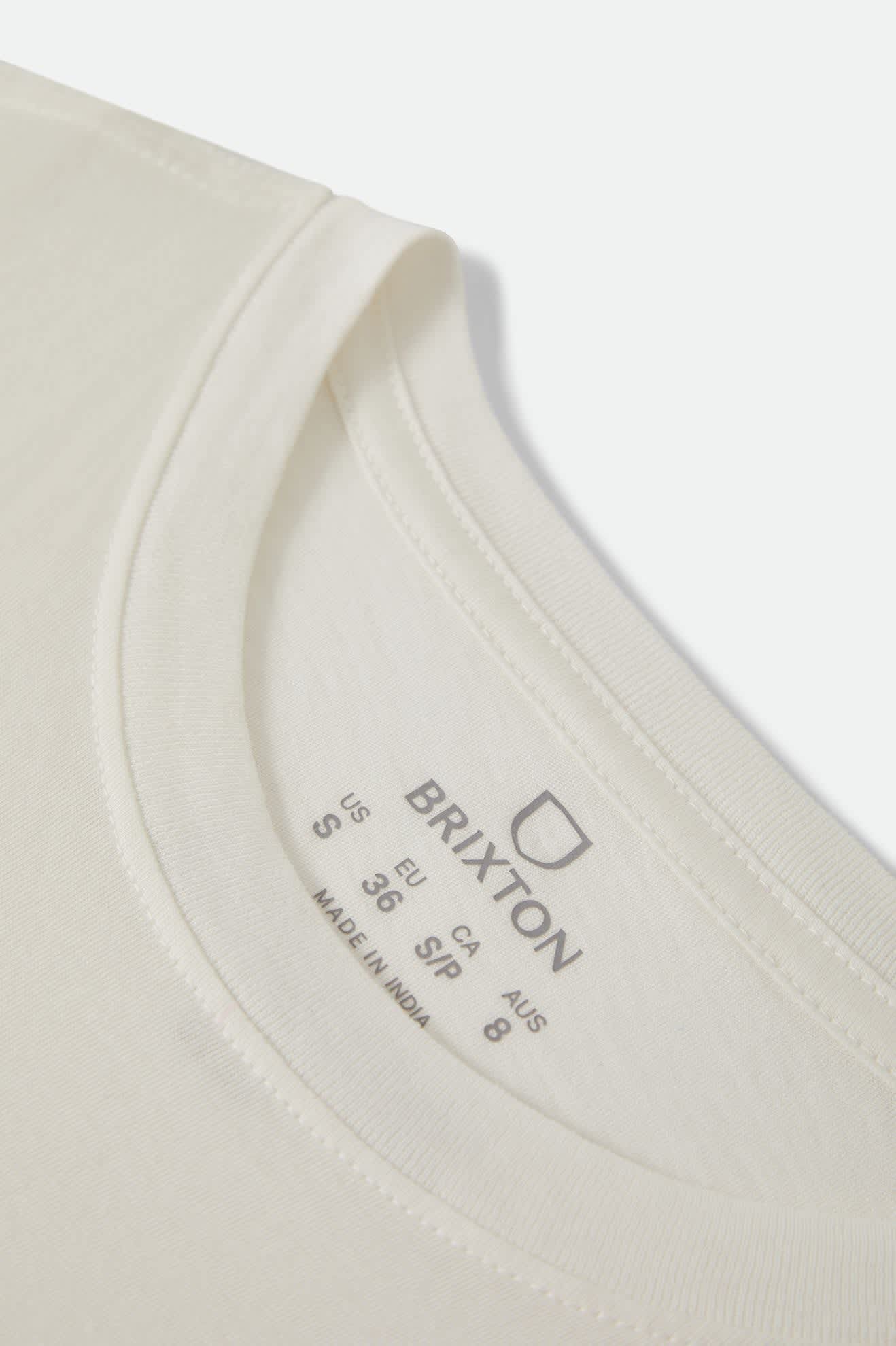 brixton-pinned-slim-crew-t-shirt-off-white-baumwolle image 2
