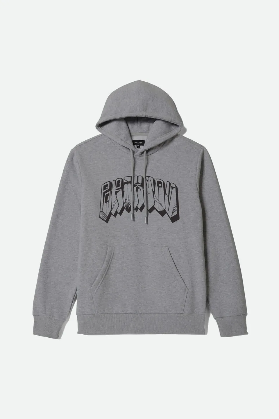 brixton-banded-hoodie-gunmetal-heather-herren-fleece image 1