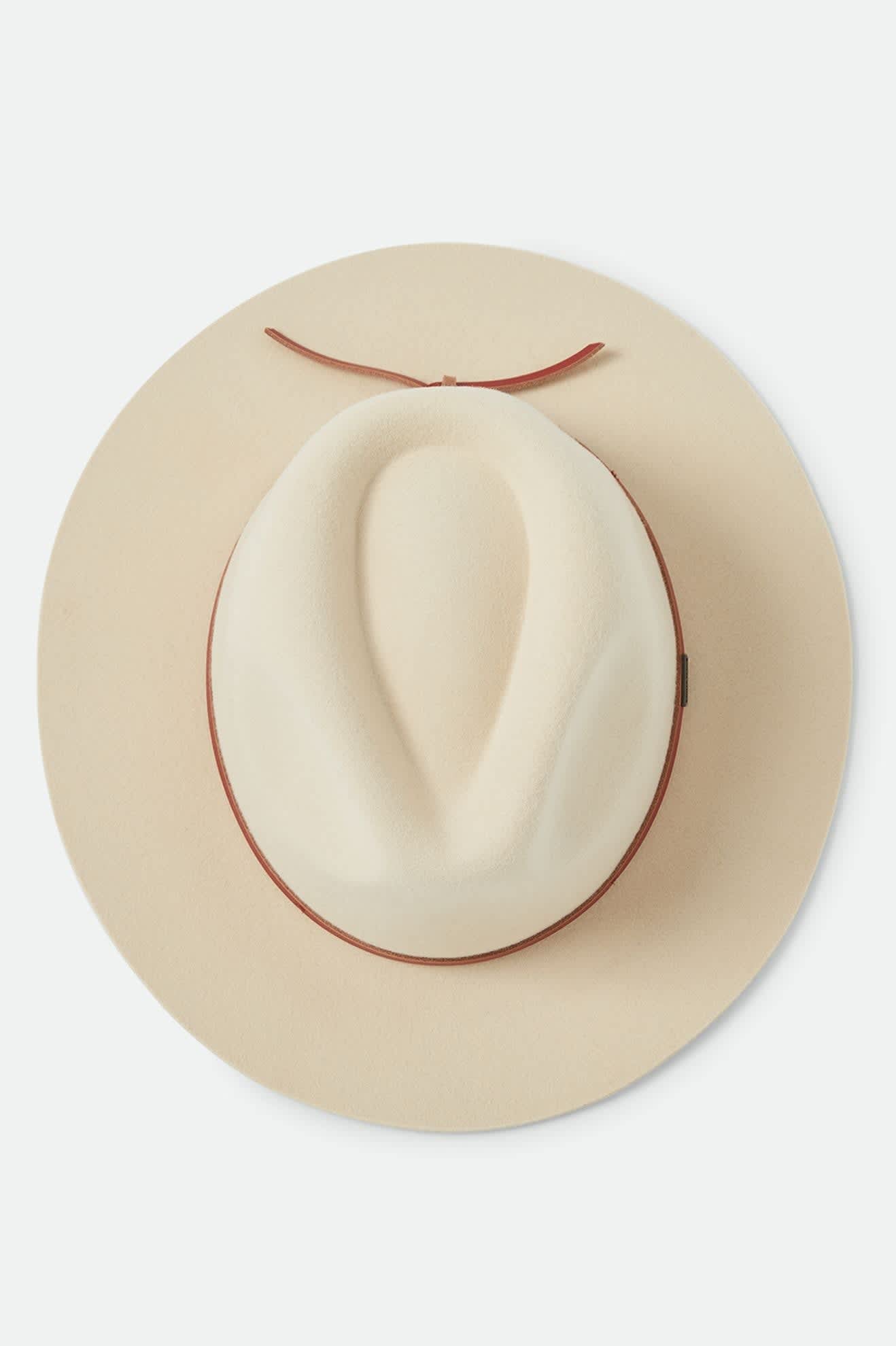 brixton-wesley-fedora-wax-paper-wollfilz-lederband image 5
