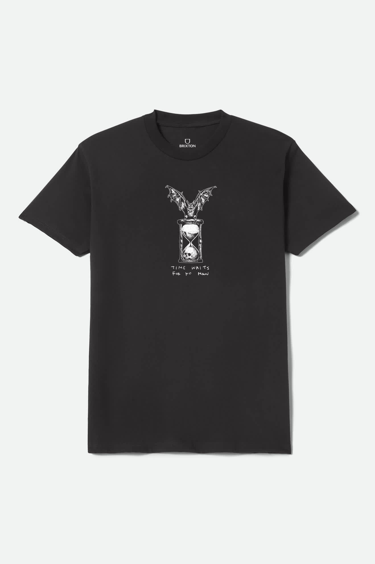 brixton-hourglass-t-shirt-black-baumwolle-print image 1