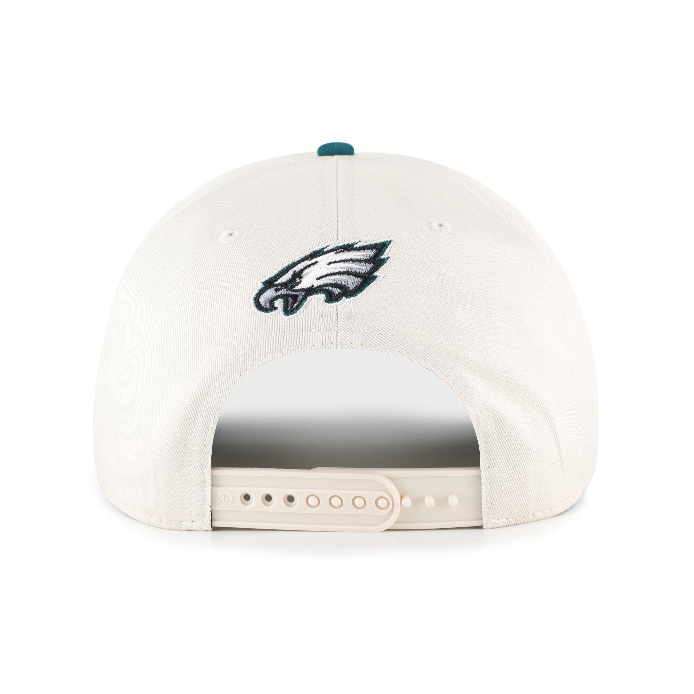 47-hitch-philadelphia-eagles-rope-script-cap-natural-snapback image 2