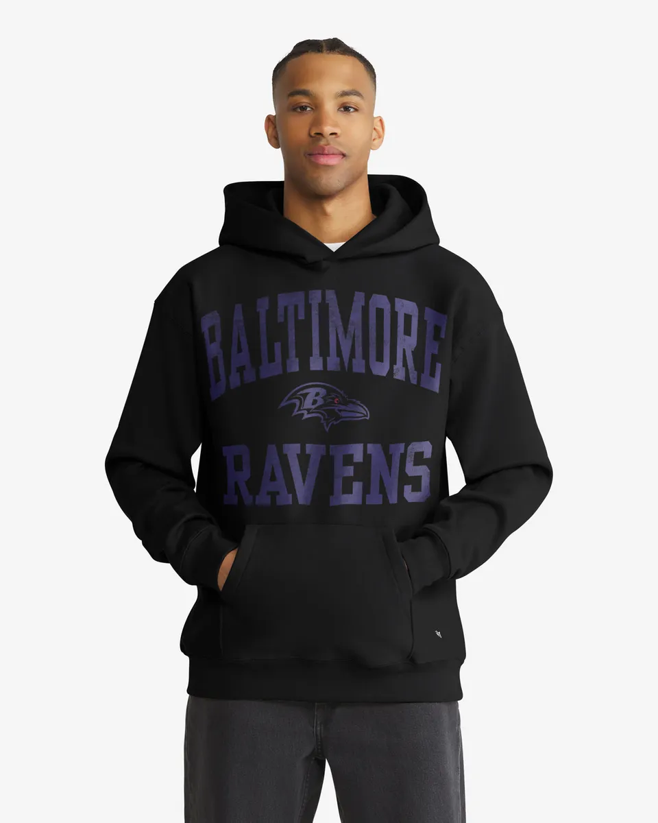 47-brand-ravens-campus-stack-hoodie-schwarz-herren image 1