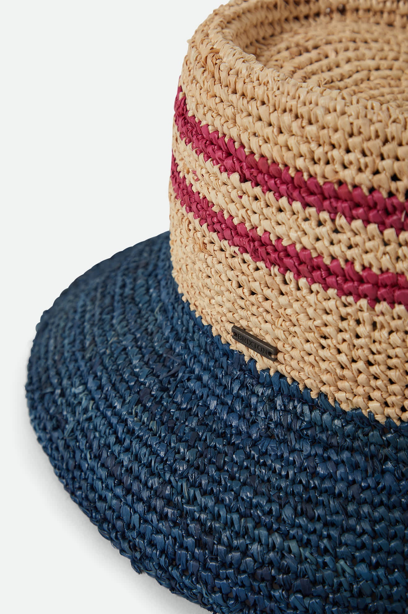 brixton-ellee-bucket-hat-strohhut-natural-gestreift image 4