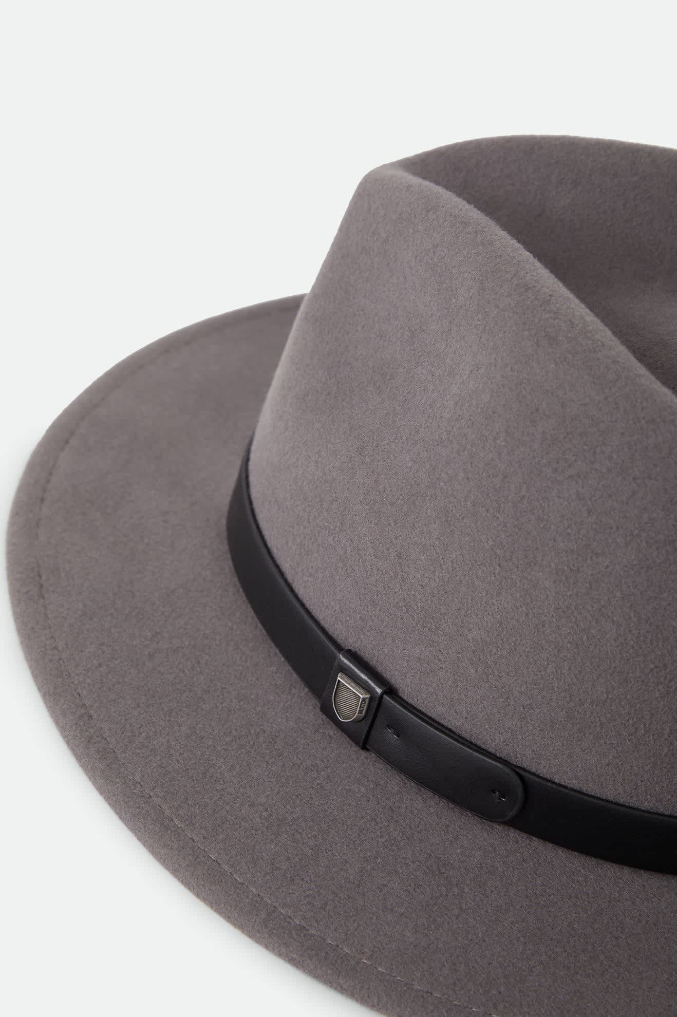 brixton-messer-fedora-grau-wollfilz-hut image 7