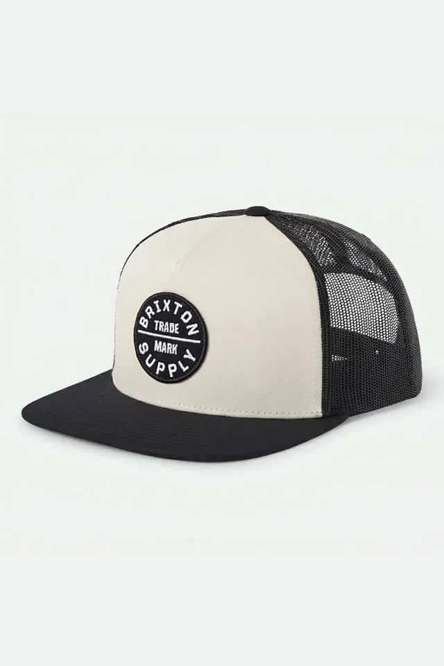 brixton-oath-trucker-cap-weiss-schwarz-snapback image 1