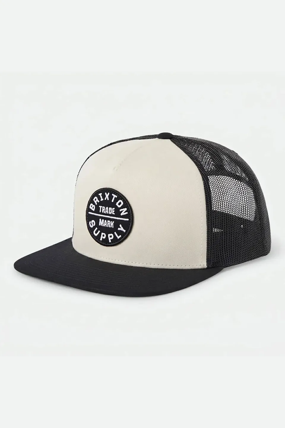 brixton-oath-trucker-cap-weiss-schwarz-snapback image 1