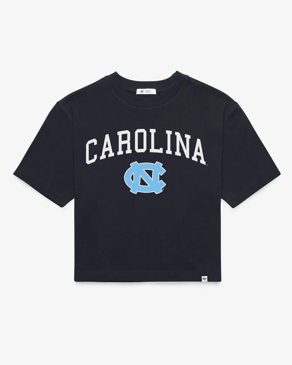 47-brand-north-carolina-damen-t-shirt-navy-cropped-baumwolle image 1