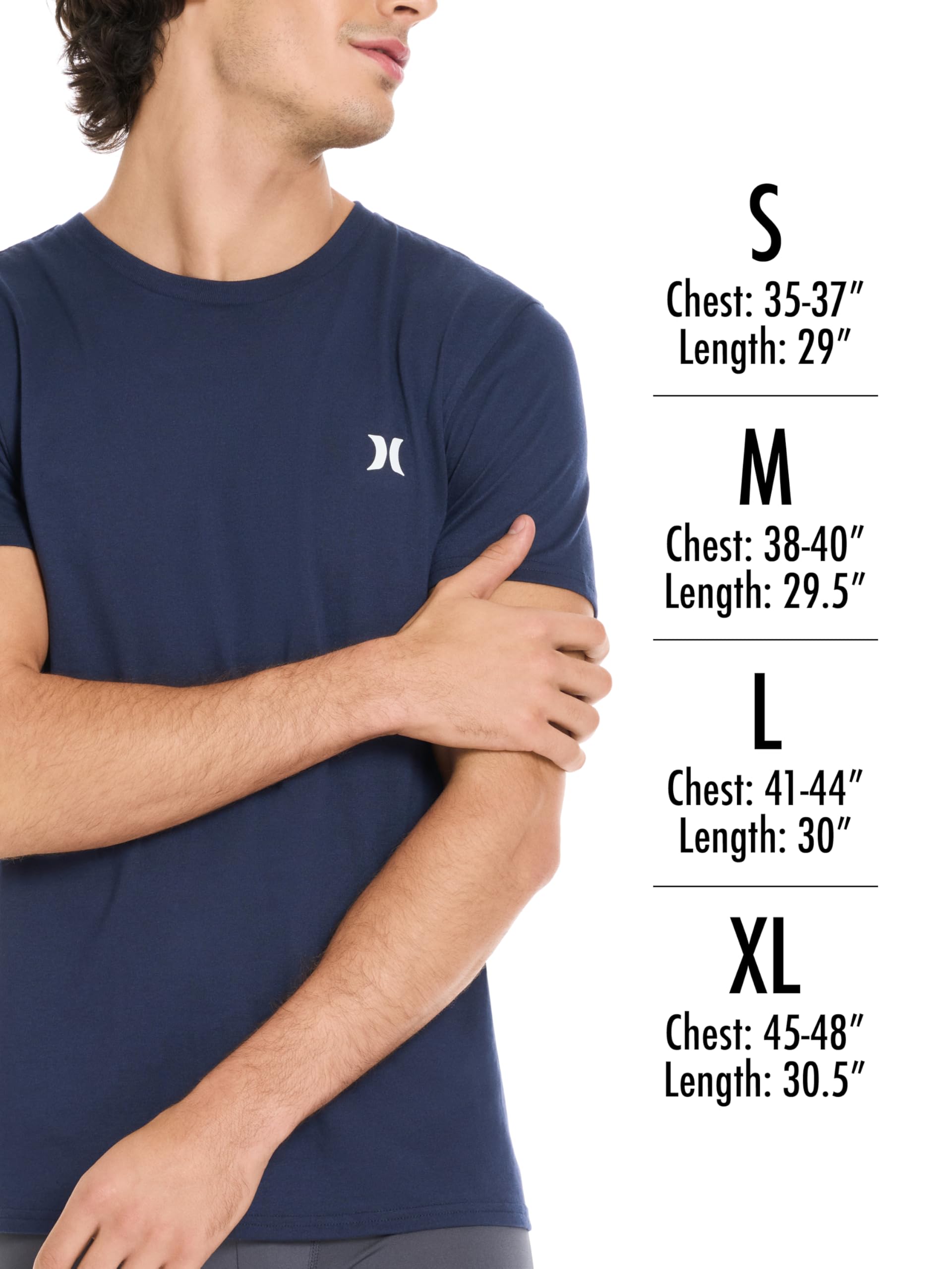 hurley-3-pack-cotton-crewneck-t-shirt-herren-m-baumwolle image 7