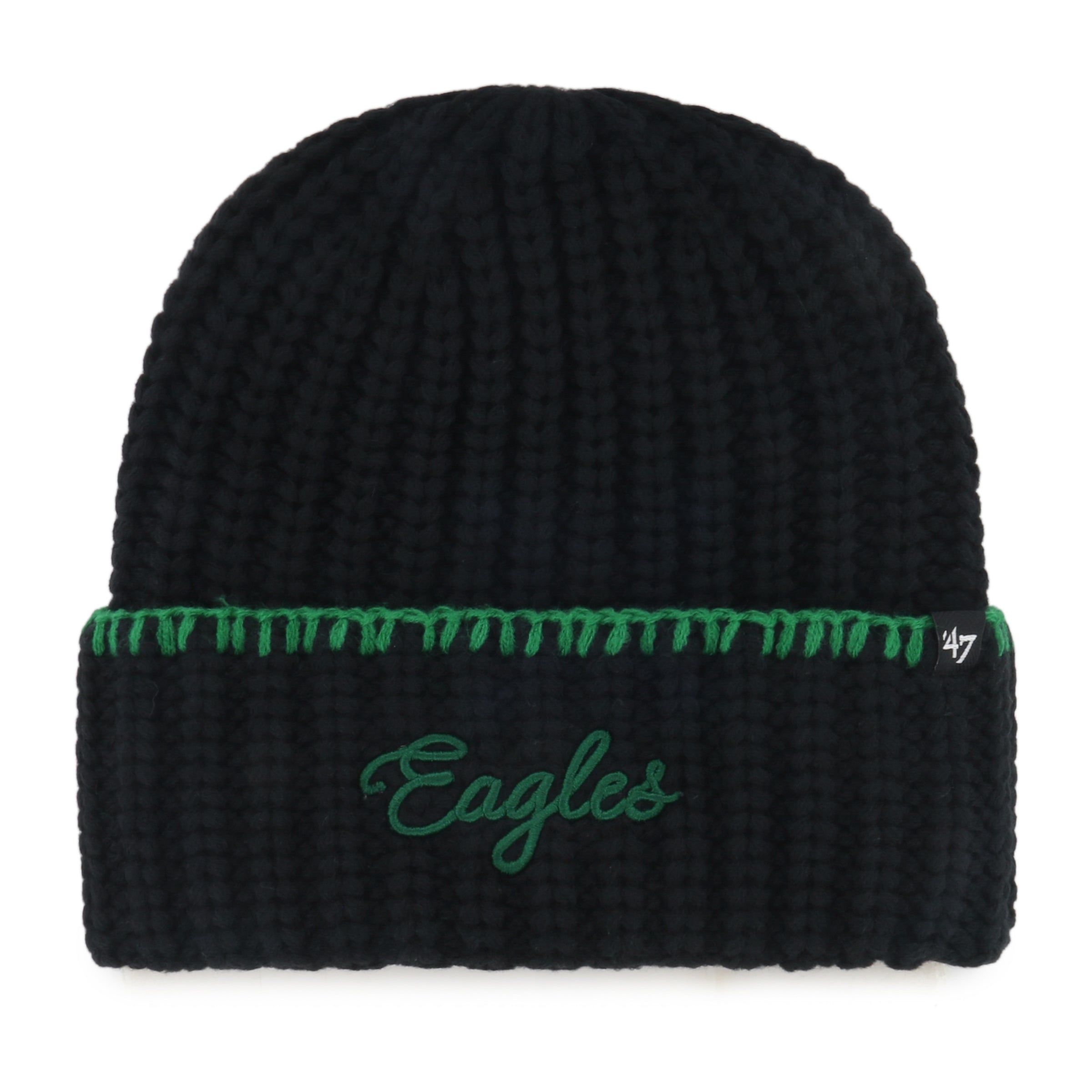 47-knits-philadelphia-eagles-blanket-stitch-m-tze-schwarz-damen image 1