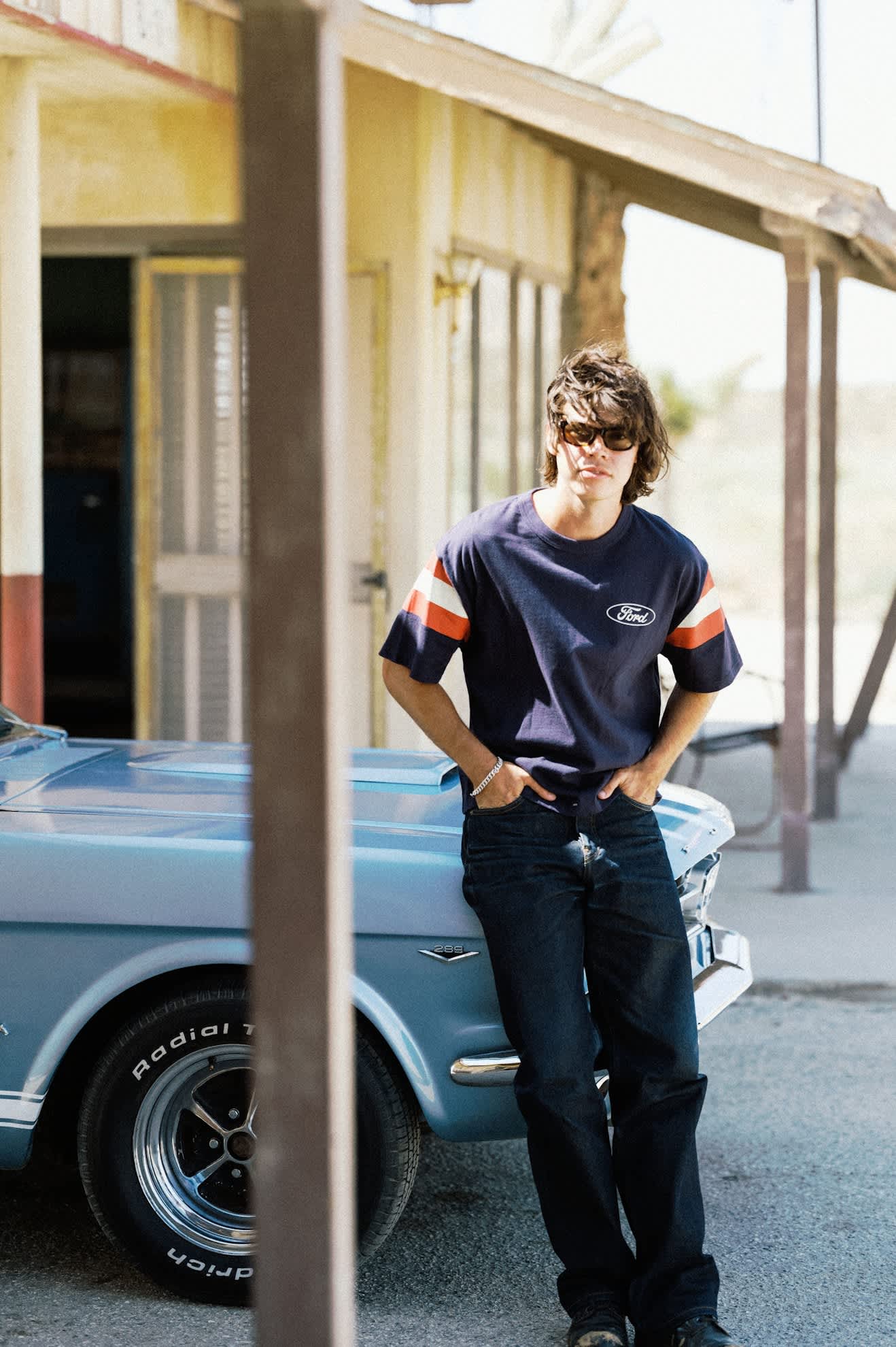 brixton-ford-built-tough-jersey-t-shirt-navy-baumwolle image 8