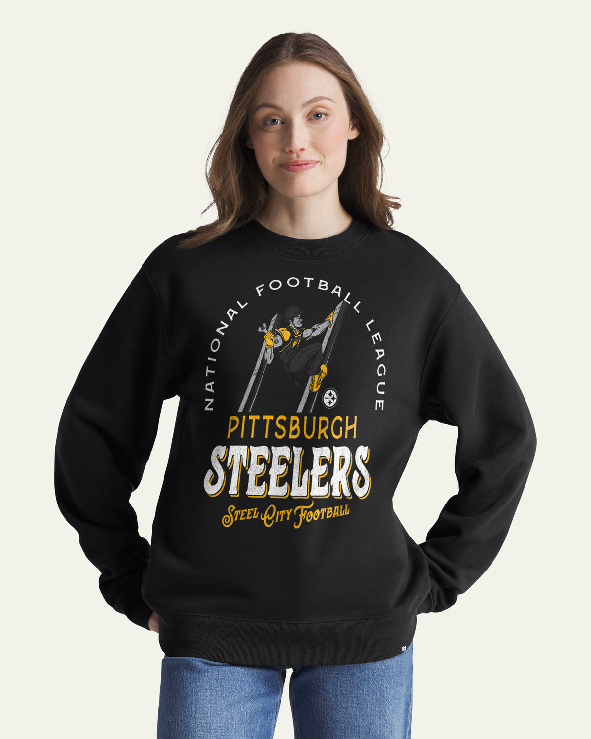 47-headline-crew-pittsburgh-steelers-sweatshirt-herren-schwarz image 3
