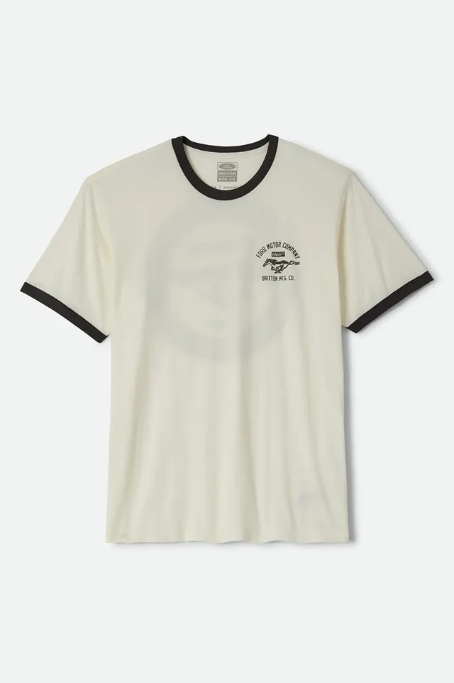 brixton-ford-mustang-ringer-t-shirt-wei-herren-baumwolle image 1