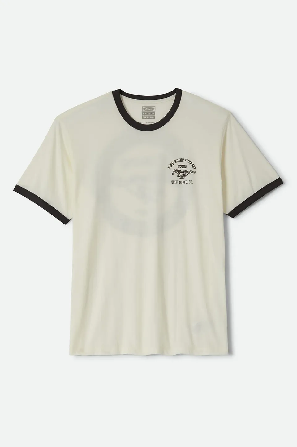 brixton-ford-mustang-ringer-t-shirt-wei-herren-baumwolle image 1