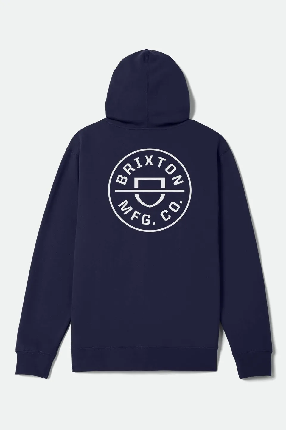 brixton-crest-hoodie-classic-navy-white-kapuzenpullover image 1