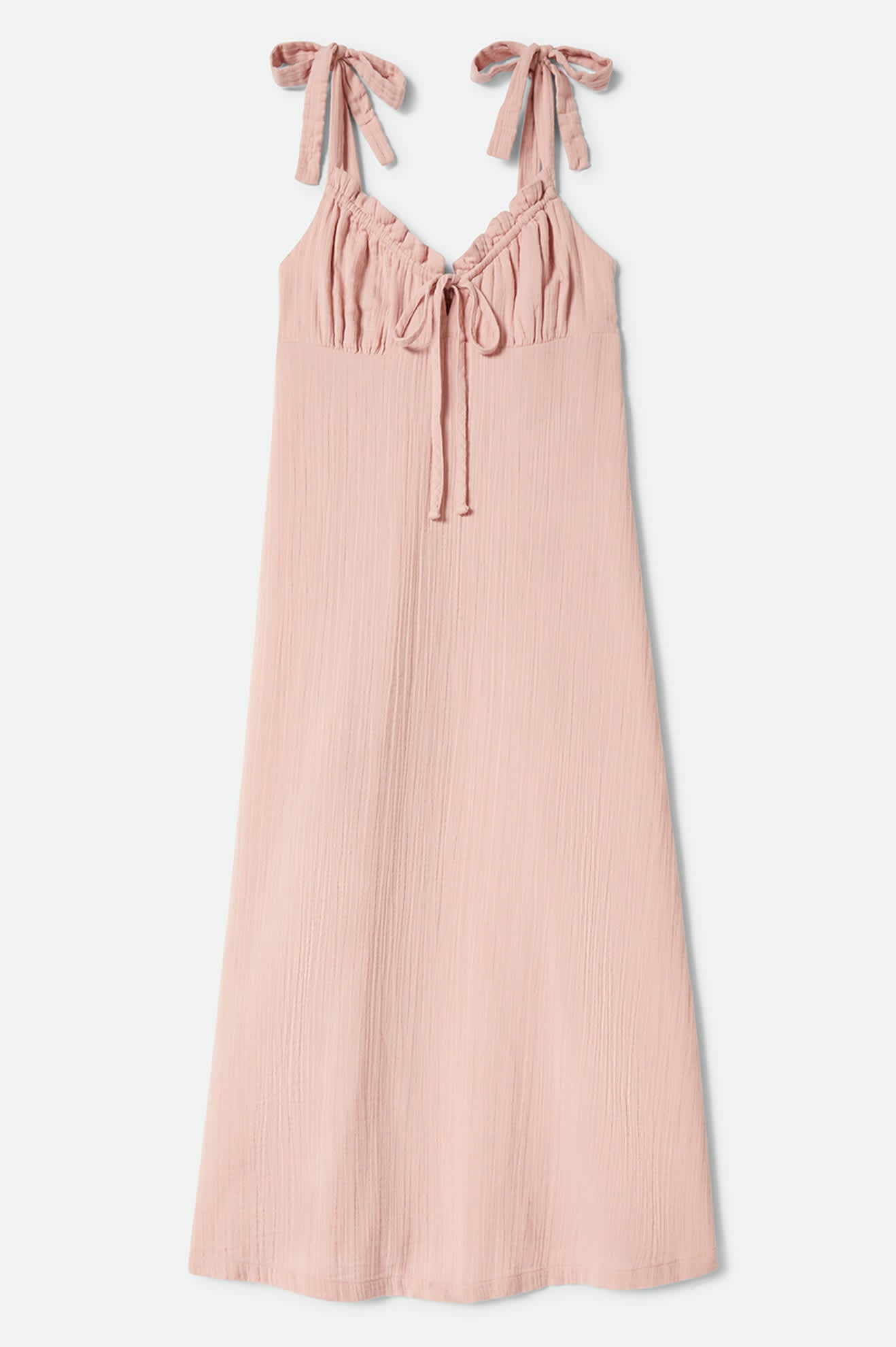 brixton-tie-dress-silver-pink-baumwollkleid image 2