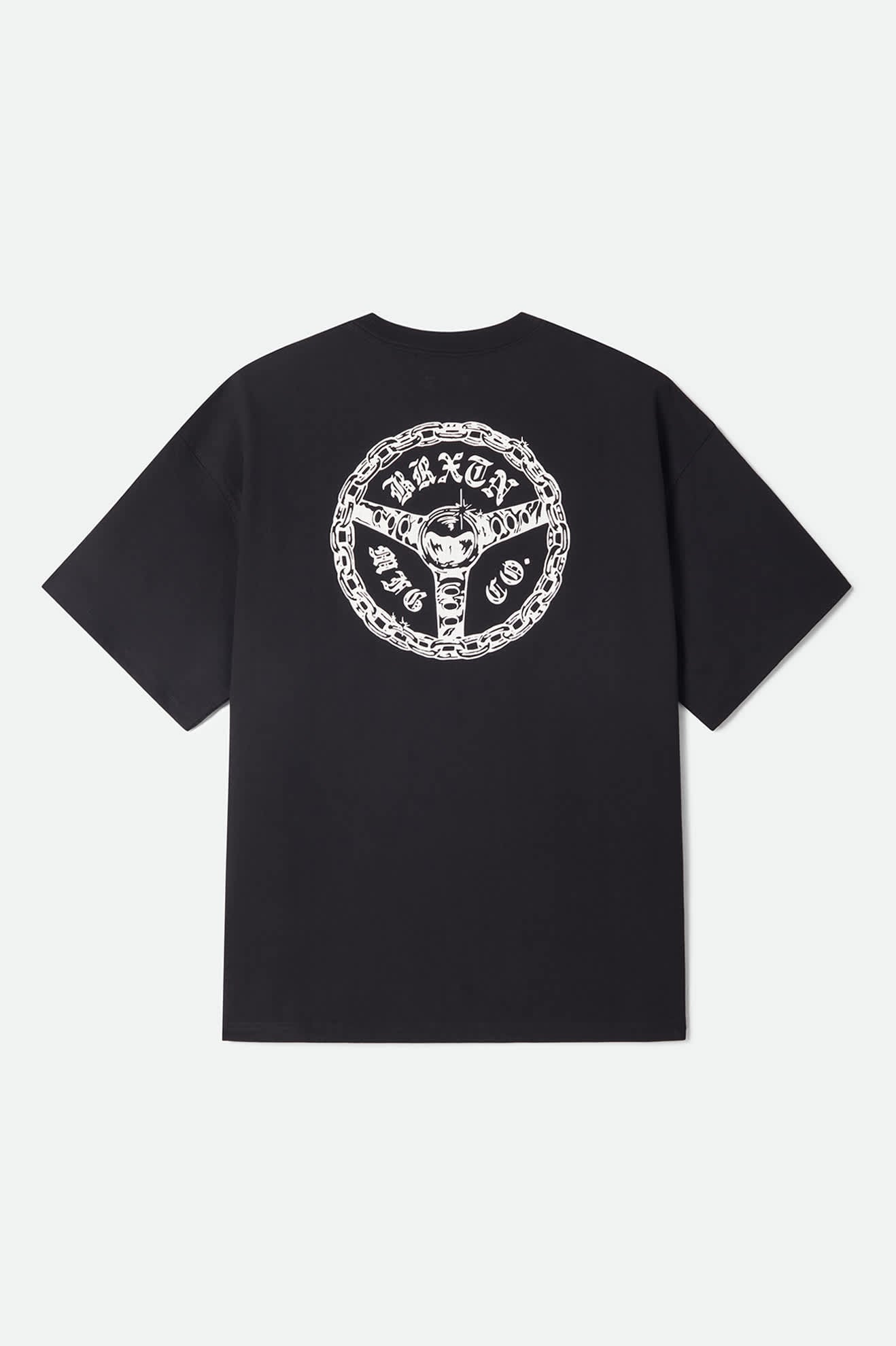 brixton-drive-oversized-t-shirt-schwarz-baumwolle image 6